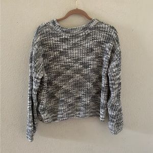 Grey and White Sweater